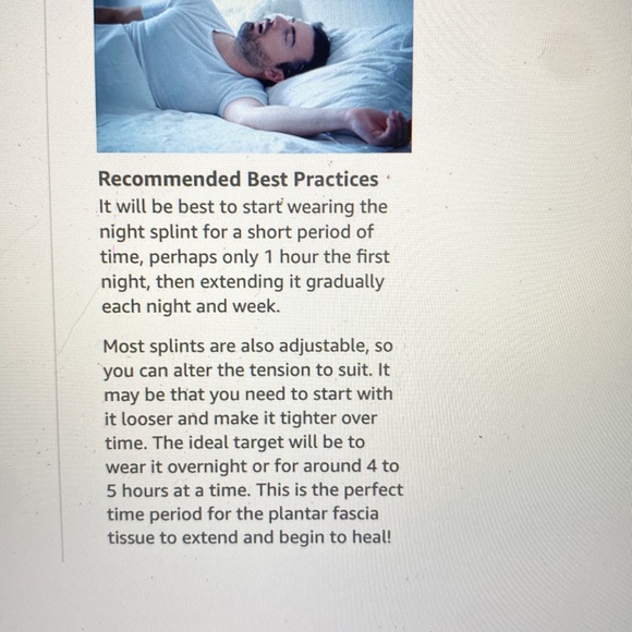 Plantar Fasciitis Night Boot, size M - Picture 10 of 12